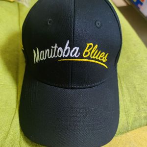 Hat Manitoba blues Black embroidred front